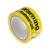 Bezpečnostní štítek, Černá, Žlutá, Vinyl Warning Asbestos RS PRO, výška: 33 m, šířka: 50mm