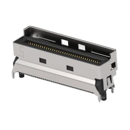 TE Connectivity Minikonektor I/O, řada: Mini Cool Edge IO, počet cest: 74, Mini zástrčka I/O, Rovný Vnější, Povrch,