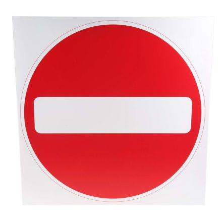Dopravní značka, Plastové RS PRO No Entry, výška: 450 mm, šířka: 450mm