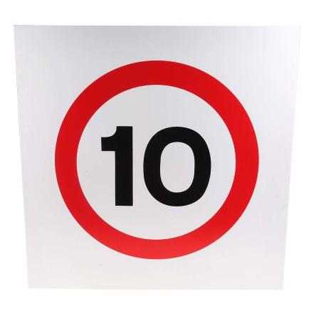 Dopravní značka, Plastové RS PRO Maximum Speed 10MPH, výška: 450 mm, šířka: 450mm