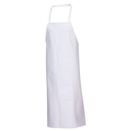 Portwest Zástěra, Bílá Opakovaně použitelné, Polyester, Polyvinylchlorid Food Industry No, délka: 43 in Pásek