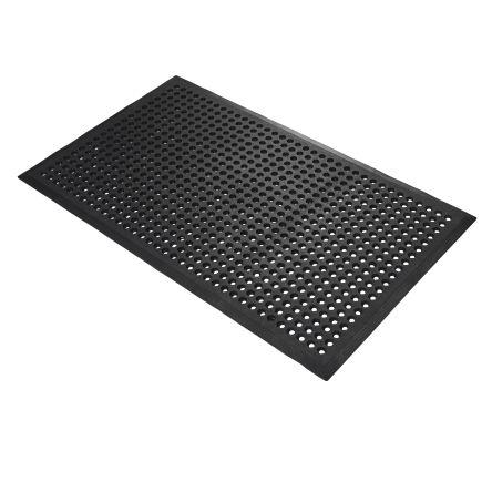 Coba Europe Protiúnavová rohož, Černá Pryž S texturou Suché, Mokré, délka: 1.5 m, šířka: 900mm Samostatně x 16 mm