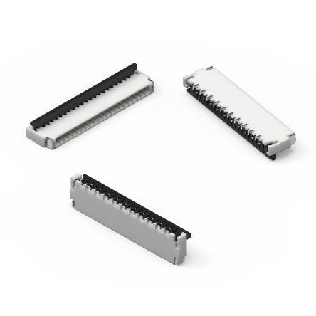 Wurth Elektronik Konektor FPC, řada: WR-FPC, počet kontaktů: 2, rozteč: 1 mm, orientace těla: Horizontální, Povrch