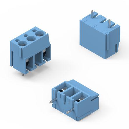 Wurth Elektronik Svorkovnice, řada: WR-TBL, Průchozí otvor Modrá, počet cest: 5 16A, 14AWG, 26 AWG, 250V