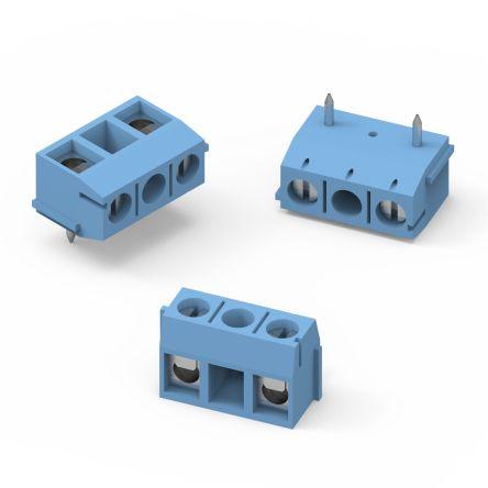 Wurth Elektronik Svorkovnice, řada: WR-TBL, Průchozí otvor Modrá, počet cest: 1 16A, 14AWG, 22 AWG, 250V