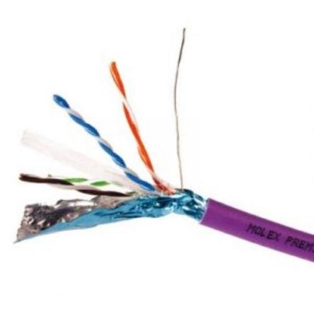 Molex Premise Networks Kat6 Ethernetové kabely, Fialová 500 m, typ pláště: F/UTP