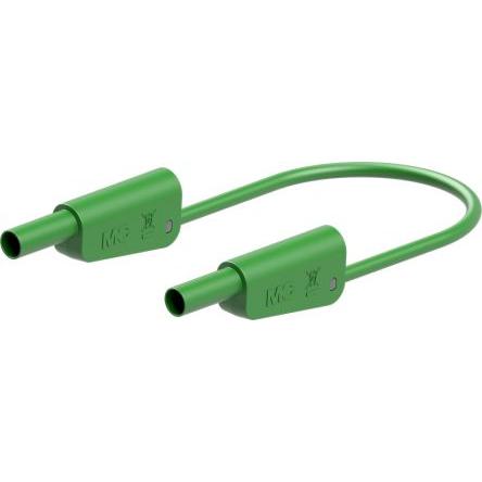 Staubli Zkušební vodič, Zelená 32A, délka kabelů: 2 m, 1kV, Polyvinylchlorid, úroveň kategorie: 1000 V KAT II, 600 V KAT