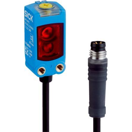 SICK Fotoelektrický snímač, řada: WTB4FE LED s bodovým světlem Miniaturní Kabel, výstup: PNP/NPN Potlačení pozadí IP66