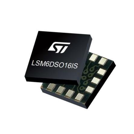 STMicroelectronics Akcelerometr a gyroskop LSM6DSO16ISTR Povrch 3osý, I2C/SPI, počet kolíků: 14 kolíkový, LGA-14L, typ