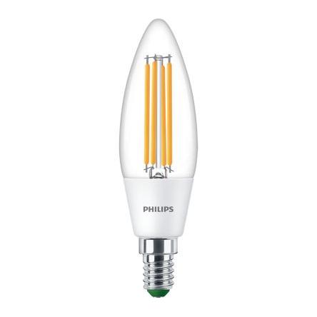 Svíčková LED žárovka GLS, svítivost: 485 lm, řada: MAS, 2.3 W, objímka žárovky: E14, B35, 240V ekvivalent 40 W, barevný