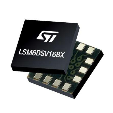 STMicroelectronics Akcelerometr a gyroskop LSM6DSV16BXTR Povrch 3osý, SPI, počet kolíků: 14 kolíkový, LGA-14L, typ