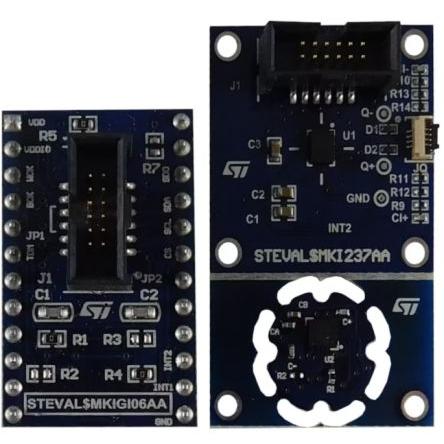 Vyhodnocovací deska, klasifikace: Sada pro hodnocení for LSM6DSV16BX Adapter, pro použití s: LSM6DSV16BX STEVAL-MKI237KA