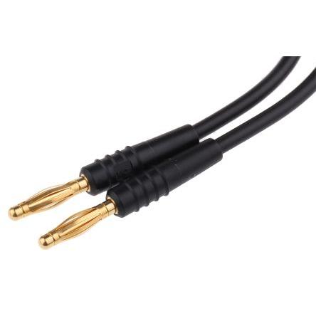 Staubli Zkušební kabel s konektorem, Černá 10A, délka kabelů: 450 mm, 30 V ac, 60V dc, Polyvinylchlorid, úroveň