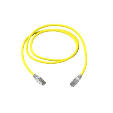 HellermannTyton Connectivity Cat6a Ethernetové kabely, Žlutá, Nízko dýmivý bezhalogenový, A: RJ45 1 m, B: RJ45, typ