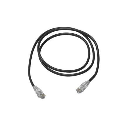 HellermannTyton Connectivity Kat6 Ethernetové kabely, Černá, Nízko dýmivý bezhalogenový, A: RJ45 10 m, B: RJ45, typ