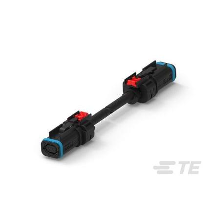 TE Connectivity Automobilový konektor, počet kontaktů: 2 barva Černá, Vnitřní, Spona, řada: DT Krimpovací, IP69K, IP67
