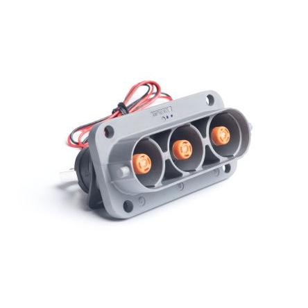 Amphenol Industrial Napájecí konektor pro vysoké zatížení, Propojovací kabel, řada: RS-K10D, Vnitřní, 1000V, 10B Přímý