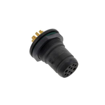 Amphenol Limited Kulatý konektor, řada: TERRAPIN, Kabel, počet kontaktů: 10, pohlaví kontaktu: Vnitřní Vnitřní Černá