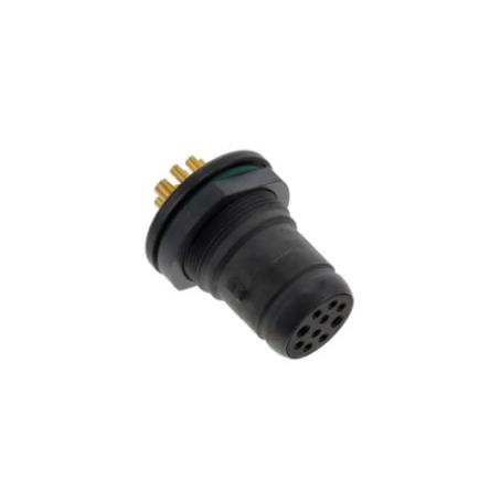 Amphenol Limited Kulatý konektor, řada: TERRAPIN, Pájka, počet kontaktů: 12, pohlaví kontaktu: Vnitřní Vnitřní