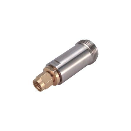 Huber+Suhner Adaptér, orientace těla: Rovný, 50 Ω, 18GHz Vnější Vnitřní, obklad těla: Zlacený, Normální