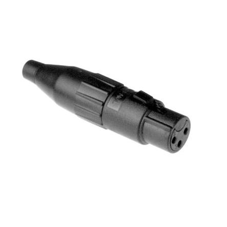 Amphenol Industrial Konektor XLR, barva Černá, počet kontaktů: 3, orientace těla: Rovný Vnitřní, pokovení: Stříbrná,