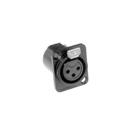 Amphenol Industrial Konektor XLR, barva Černá, počet kontaktů: 3, orientace těla: Rovný Vnitřní, pokovení: Stříbrná,
