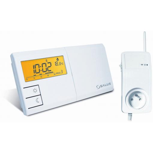 Termostat bezdrátový programovatelný týdenní s průchozí zásuvkou  SALUS 091FLTX+