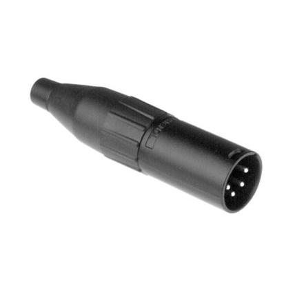 Amphenol Industrial Konektor XLR, barva Černá, počet kontaktů: 4, orientace těla: Rovný Vnější, pokovení: Stříbrná,