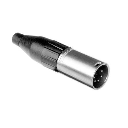 Amphenol Industrial Konektor XLR, barva Stříbrná, Černá, počet kontaktů: 5, orientace těla: Rovný Vnější, pokovení: