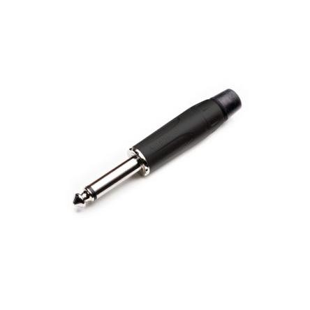 Amphenol Industrial Konektor jack, Kabel, Telefonní zástrčka, Pájecí Vnější, 1/4 in 2 10A barva Černá, orientace těla: