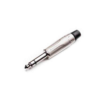 Amphenol Industrial Konektor jack, Kabel, Telefonní zástrčka, Pájecí Vnější, 1/4 in 3 10A barva Černá, orientace těla: