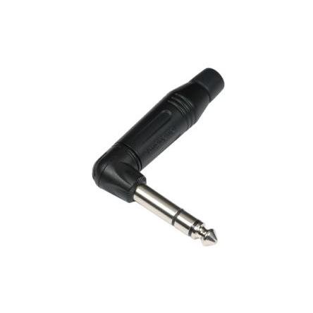 Amphenol Industrial Konektor jack, Kabel, Telefonní zástrčka, Pájecí Vnější, 1/4 in 3 10A barva Černá, orientace těla: