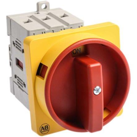 Allen Bradley Oddělovací (hlavní) vypínač, rozsah: 194E 3pólový Lišta DIN IP66 32A 15 kW