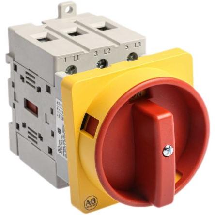 Allen Bradley Oddělovací (hlavní) vypínač, rozsah: 194E 3pólový Panel IP66 63A 22 kW