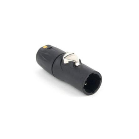 Amphenol Industrial Napájecí konektor, řada: HPT, IP65, Kabel, formát pólů: 3P, orientace těla: Rovný barva Černá, 250V