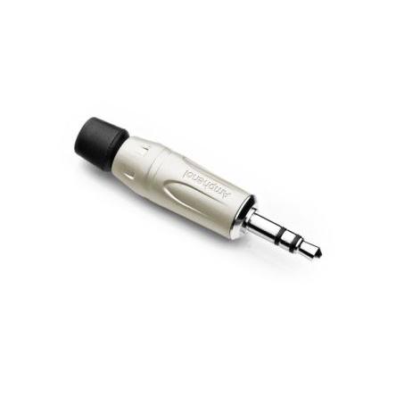 Amphenol Industrial Konektor jack, Kabel, Telefonní zástrčka, Pájecí Vnější, 3.5 mm 3 500μA barva Černá, orientace těla: