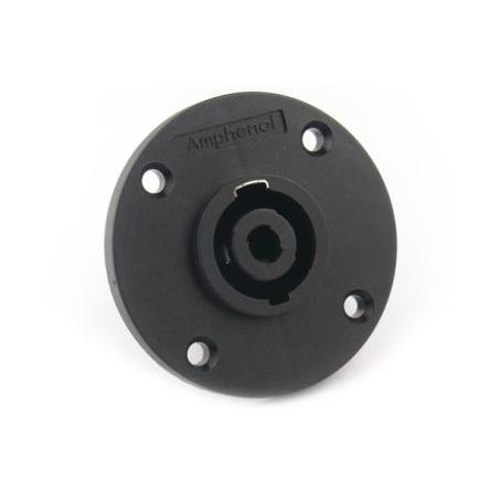 Amphenol Industrial Konektor pro reproduktory, počet kontaktů: 4, orientace těla: Rovný, Panel Vnější, materiál