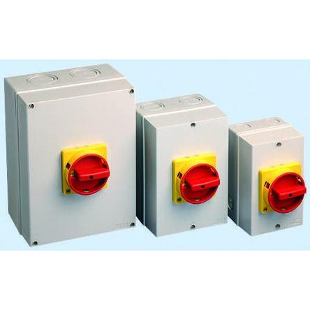 Allen Bradley Oddělovací (hlavní) vypínač, rozsah: 194E 3pólový Panel IP66 80A 37 kW