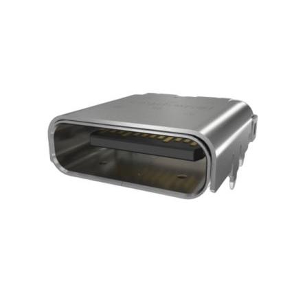 Amphenol Communications Solutions Konektor USB C Vnitřní, počet portů: 2portový, orientace těla: Pravý úhel USB typu C,