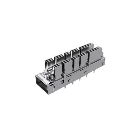 Amphenol Communications Solutions Zasouvací konektor I/O, řada: QSFP QSFP-DD, Konektor I/O Vnější, Plošný spoj, počet