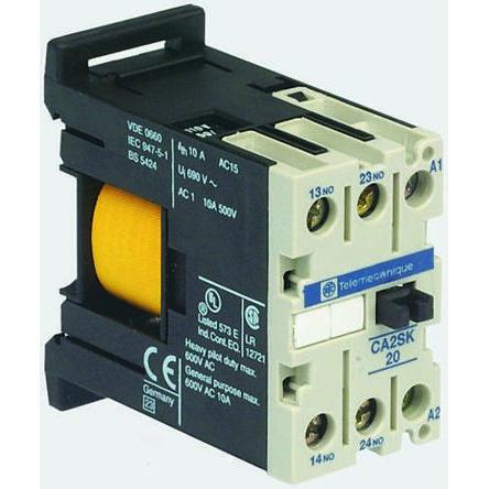 Schneider Electric Stykač 10 A 690V ac s 2 NO kontakty, rozsah: CA2SK
