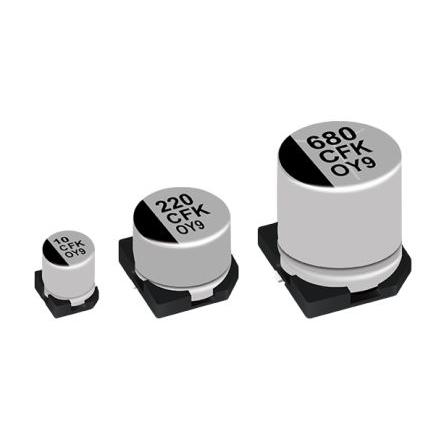 Kondenzátor, řada: FK 2200 μF 20 % 35mΩ 25V dc, Povrch EEVFK1E152M AEC-Q200 Panasonic