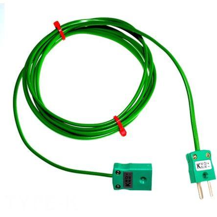 RS PRO Termočlánkový kabel/prodlužovací kabel K 105 °C Polyvinylchlorid 5 m Nestíněný, prameny vodičů: 7 x 0.2 mm
