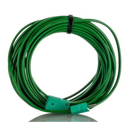 RS PRO Termočlánkový kabel/prodlužovací kabel K 105 °C Polyvinylchlorid 10 m Nestíněný, prameny vodičů: 7 x 0.2 mm