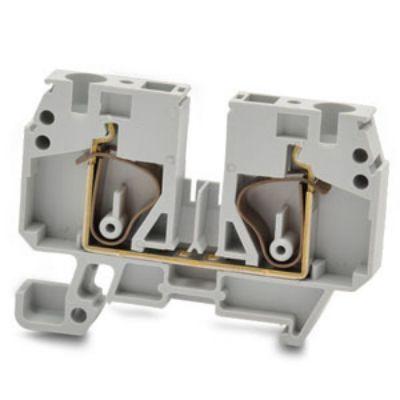 RS PRO Napájení přes svorkovnici, 630V Šedá 6mm² 1 Pružinová svorka