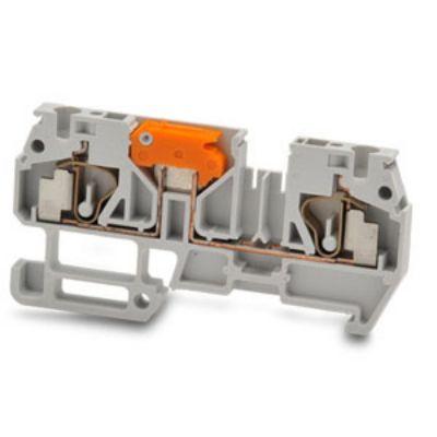 RS PRO Odpojovací svorkovnice, 630V Šedá 2.5mm² 1 Pružinová svorka