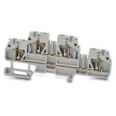 RS PRO Napájení přes svorkovnici, 500V Šedá 2.5mm² 2 Klecová svorka