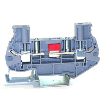 RS PRO Odpojovací svorkovnice, 800V Šedá 6mm² 1 Šroubová