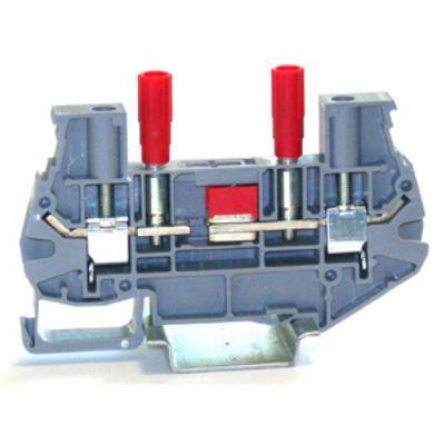 RS PRO Odpojovací svorkovnice, 800V Šedá 6mm² 1 Klecová svorka