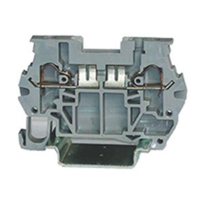 RS PRO Svorkovnice pro komponenty, 300V Šedá 4mm² 1 Pružinová svorka